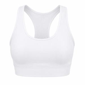 เสื้อชั้นในกีฬาแบบ Racerback สำหรับผู้หญิง สีพื้น ระบายอากาศได้ดี รองรับทรงได้ดีเยี่ยม ไร้ตะเข็บ เป็นมิตรกับสิ่งแวดล้อม แห้งเร็ว เหมาะสำหรับโยคะ กระชับพอดีตัว - Product Image 1