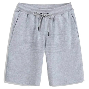 Wholesale 100% Cotton Men's Casual Sports Shorts Solid Black <b>Elastic</b> Waist Logo Heat-Transfer Printed Breathable Mid Rise Woven - Product Image 6