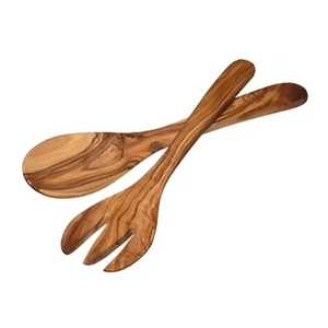 <b>Wooden</b> Handle Kitchen Knife Set with Acacia Block <b>Wooden</b> Spoon Set Customized Logo Serving Spoon Set Cook's Spoon - Product Image 2
