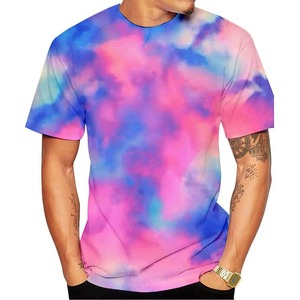 Camisetas Tie Dye Personalizadas de Alta Calidad, Camisetas de Algodón Grueso de Color Sólido, Lote de Ropa Mixta al por Mayor, Camisetas Tie Dye para Hombre - Product Image 6