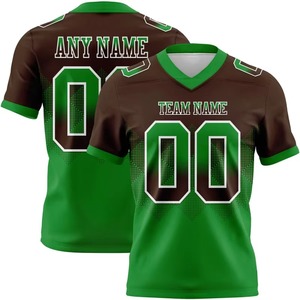 Venta Directa de Fábrica, Jersey de Fútbol Americano para Hombre, Ropa Deportiva y de Entrenamiento, Manga Corta, Transpirable, Talla Grande, 100% Poliéster - Product Image 4