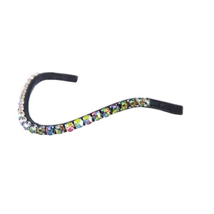 Correa de Cuero 100% auténtico para las cejas, accesorio de cuero ecuestre, Color arcoíris, Swarovski, fabricante indio, todos los tamaños disponibles, venta al por mayor - Product Image 1