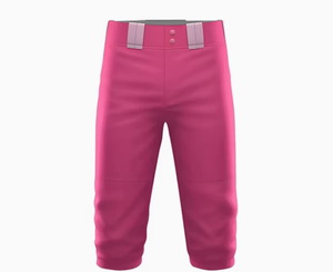 Women Solid Pink Polyester Pants Button Fly Regular Fit All Seasons No Pockets - Product Image 1