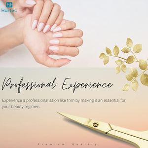Trendy Precision Gold Nail <b>Trimmer</b>, Stainless Steel Cuticle And Nail Scissors For Professional Manicure & Pedicure Beauty Care - Product Image 4