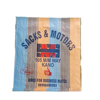 Sac de courses en plastique laminé PP avec poignée pour le marché de la Tanzanie, du Ghana, du Congo et d'Afrique