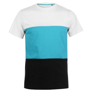 <b>Men's</b> Color Block Crew Neck Short Sleeve <b>Animal</b> Print Breathable Loose Fit Casual T-Shirt White Orange Black - Product Image 4