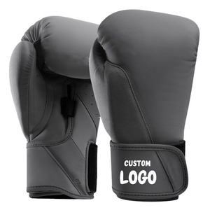 Guantes de Boxeo de Alta Calidad al por Mayor, Guantes de Entrenamiento de Combate de Color Liso, Muñequeras Ajustables, Guantes de Boxeo Unisex - Product Image 1