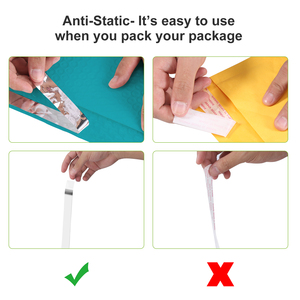 Bolsa de correo acolchada de plástico con burbujas de polietileno verde azulado impermeable para supermercado y uso de promoción - Product Image 3