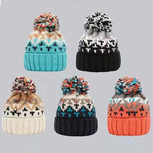 Vente en gros de bonnets en tricot d'hiver de couleur unie avec logo personnalisé, bonne qualité, vêtements d'hiver pour adultes - Product Image 4