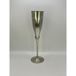 On Sale Stainless Steel Champagne Flute Long Stem Modern Design Wedding <b>Goblet</b> - Product Image 1