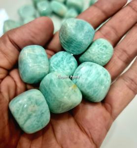 Piedra preciosa pulida de amazonita natural para la curación de Reiki Feng Shui, decoración del hogar, artesanía de piedra semipreciosa - Product Image 3