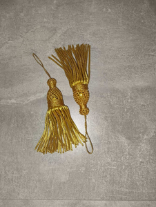 Borlas de Oro para Decoración de Vestimentas Eclesiásticas, 11 cm (4.5 Pulgadas), Flecos de Borla Metálica, Borlas Personalizadas de Calidad - Product Image 6