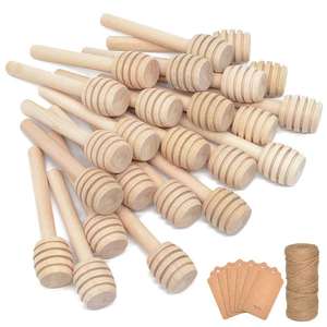 Agitador de Miel de Madera Hecho a Mano – Mini Batidor de Miel para Cocina y Regalos - Product Image 5