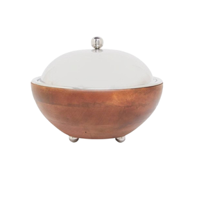 Trendy Look Natural Serving Wedding Party Usage Unique Hotpot <b>Food</b> Warmer <b>Server</b> Pot Handmade Wood Casserole Pot - Product Image 2