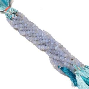 Perles facettées en agate dentelle bleue, perles en agate dentelle bleu clair, brin de pierres précieuses pour la création de bijoux DIY - Product Image 6