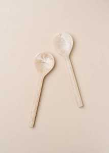 Juego de Cucharas para Servir, Diseño Minimalista, Mango Largo, Resina Ecológica, Ligeras, Acabado Espejo, Utensilios de Cocina para Fiestas - Product Image 3