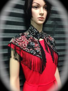 FQC Women Baby Tee Rhinestone Fringe Crop <b>Top</b> Vest Crew Neck Going Out Rhinestone <b>Top</b> Women - Product Image 4