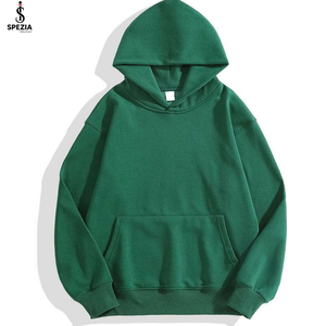 Sudadera con Capucha de Alta Calidad, 450 g/m², Gruesa, de Algodón y Poliéster, Hombros Caídos, Sin Cordones, Talla Grande para Hombre - Product Image 2