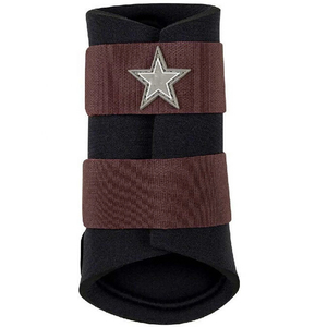 Hot Selling High Quality Custom Logo Cheap Price Leather Material Light Weight Horse Riding <b>Brushing</b> <b>Boots</b> - Product Image 3