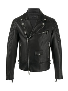 Chaqueta de Cuero Estilo Biker Negra para Hombre, Chaqueta de Motociclista, Ropa de Calle Vintage, Prenda Exterior de Moda, Personalizada, OEM, Venta al Por Mayor - Product Image 1