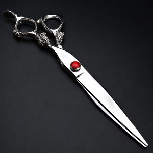 Tijeras Profesionales de Acero Inoxidable para Cortar Cabello, Estilo Japonés, con Mango de Cerámica, para Diestros, 30 Dientes, Tijeras de Lujo para Barbería y Salón - Product Image 2
