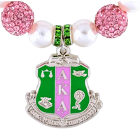 Brazalete con Forma de Bola en Rosa, Blanco y Verde, con Piedras Rosas y Espaciadores de Diamantes de Imitación, Chapado en Oro, Joyería Vintage de Moda, Regalo Unisex