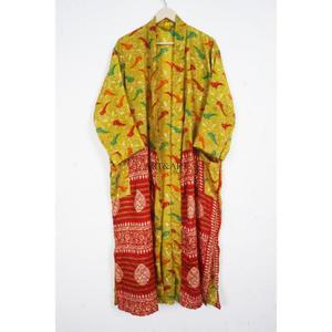 Kimono Japonés de Lujo Indio 100% Seda, Suave, Transpirable, Romántico, con Rayas, Cuello en V, Cómodo y Suave, Ropa de Dormir para Mujer - Product Image 3