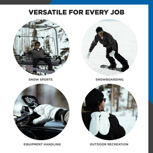 Mitaines de ski d'hiver en gros, chaudes, imperméables, pour snowboard, avec fermeture auto-agrippante, antidérapantes, pour sports de neige en extérieur - Product Image 5