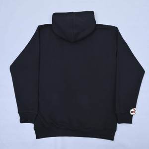 Sweat à capuche noir de haute qualité avec logo personnalisé disponible, imprimé graphique, en molleton de coton, chaud pour l'hiver, pour hommes - Product Image 3