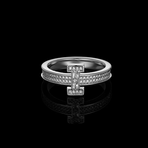 Pendientes de Aro Geométricos de Plata 925 de Lujo con Diamantes de Corte Esmeralda y Engaste de Canal, Joyería Unisex para Compromiso - Product Image 1
