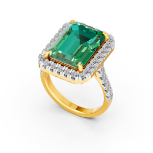 Anillo Clásico Personalizado de Oro Sólido de 14K, 9K, 10K, 18K con Gema de Laboratorio de 5 Quilates, Certificado IGI, Chapado en Rodio, Unisex, MOQ 3 Piezas, 10 Piezas, OEM, ODM, E201121 - Product Image 1