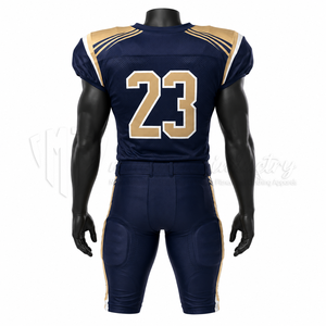 Conjunto de Uniforme de Fútbol Americano Personalizado, Camiseta y Pantalones Azules para Equipo, Fabricante de Ropa Deportiva de Fútbol Personalizada, OEM ODM - Product Image 2