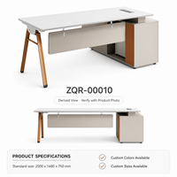 Armoire de rangement latérale de bureau moderne ArchieLeap, orange, en forme de A, 2000 mm, mobilier de bureau personnalisé ZQR-00010, à base de bois