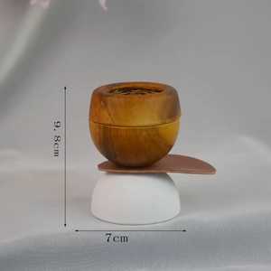 New Arrival Resin Wood <b>Bakhoor</b> Burner With Decorative Brass Cutwork Luxury <b>Oud</b> Incense Holder For Ramadan Eid Aromatherapy Decor - Product Image 6