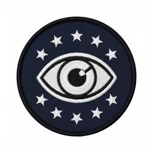Parche Bordado Personalizado de la Regalia Masónica, Emblema del Ojo que Todo lo Ve con Triángulo Azul, Logotipo Bordado a Mano con Hilo Metálico, Uniforme Masónico - Product Image 3