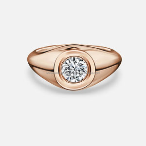 Men's 10K Solid <b>Gold</b> Plated Ring Trendy Design Personalized Bezel Setting Hidden Moissanite Engagement Anniversary Wedding Party - Product Image 4