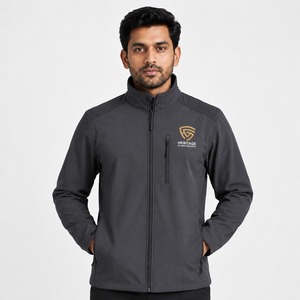Veste d'hiver softshell pour homme, confortable, durable, imperméable, coupe-vent, idéale pour les sports de plein air, la randonnée, la pluie, la neige et le travail. - Product Image 1