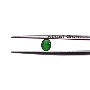 Esmeraldas naturales de Zambia calibradas en forma ovalada de 3x4 mm, piedras preciosas facetadas sueltas para la fabricación de joyas, listas para usar. - Product Image 2