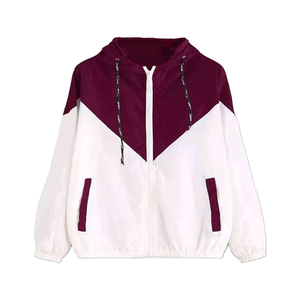 เสื้อแจ็คเก็ตบอมเบอร์แบบมีฮู้ด สีชมพูขาว ลายบล็อกสี ซิปหน้า ทรงสปอร์ต น้ำหนักเบา ระบายอากาศได้ดี บุด้วยขนเป็ด กันลม กันรังสียูวี สำหรับฤดูหนาว เหมาะสำหรับทั้งชายและหญิง - Product Image 6