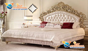 Ensemble de meubles de chambre à coucher en teck sculpté à la main, finition brune, forme de cœur, aspect brillant, style européen moderne, avec taille personnalisée - Product Image 6