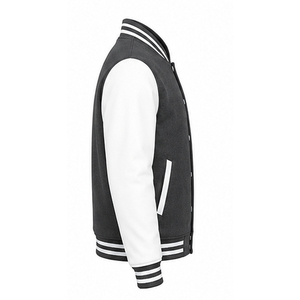 Modern varsity outer layer created for versatile comfort with smooth texture and stylish athletic inspired casual <b>wardrobe</b> - Product Image 2