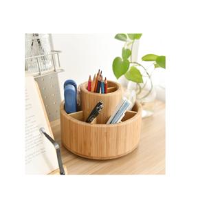 Accessoires de bureau pour table, boîte en bois naturel, porte-stylos et crayons multifonctionnel en bois, meilleur prix, rangement de bureau, porte-stylos - Product Image 5
