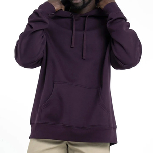 Custom Logo <b>Fleece</b> <b>Thick</b> Heavyweight Oversized Hoodie Men Sweatshirt Drop Shoulder Solid Winter 100% Cotton Windproof - Product Image 1