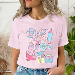 Ropa de lactancia transpirable, camisetas de lactancia para mujer, diseño con cremallera oculta, ropa de maternidad, equipo práctico de moda posparto - Product Image 5