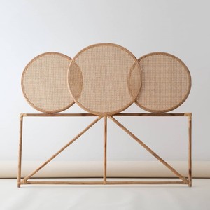 หัวเตียงขนาดคิงไซส์และควีนไซส์ ทำด้วยมือจากหวาย คุณภาพดี ตกแต่งสวยงาม - Product Image 5