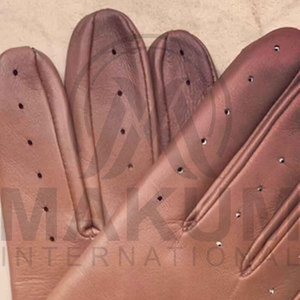 Premium Genuine Leather Dressing Gloves for Men Vintage Style Driving Gloves Breathable - Product Image 2