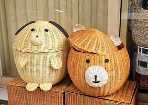 Cesta de almacenamiento con forma de perro y tapa, estilo moderno, cesta de almacenamiento para ropa y juguetes, cesta de almacenamiento infantil. - Product Image 2