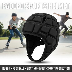 Padded Sports Protective Helmet Football Goalkeeper Rugby Shockproof Head Guard Adult Safety Cap for Baseball Skating <b>Skiing</b> - Product Image 5