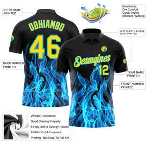 Wholesale <b>Custom</b> Polo Shirt 100% Polyester Sublimation Golf Wear Sports Team Club Uniform OEM Personalized Logo Name Printing - Product Image 1