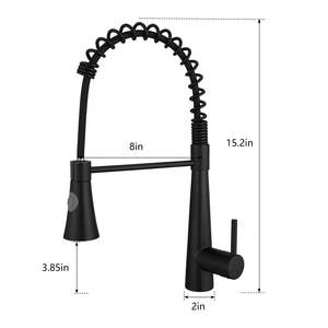 Robinet de cuisine moderne en acier inoxydable 304, produit de haute qualité - Product Image 2